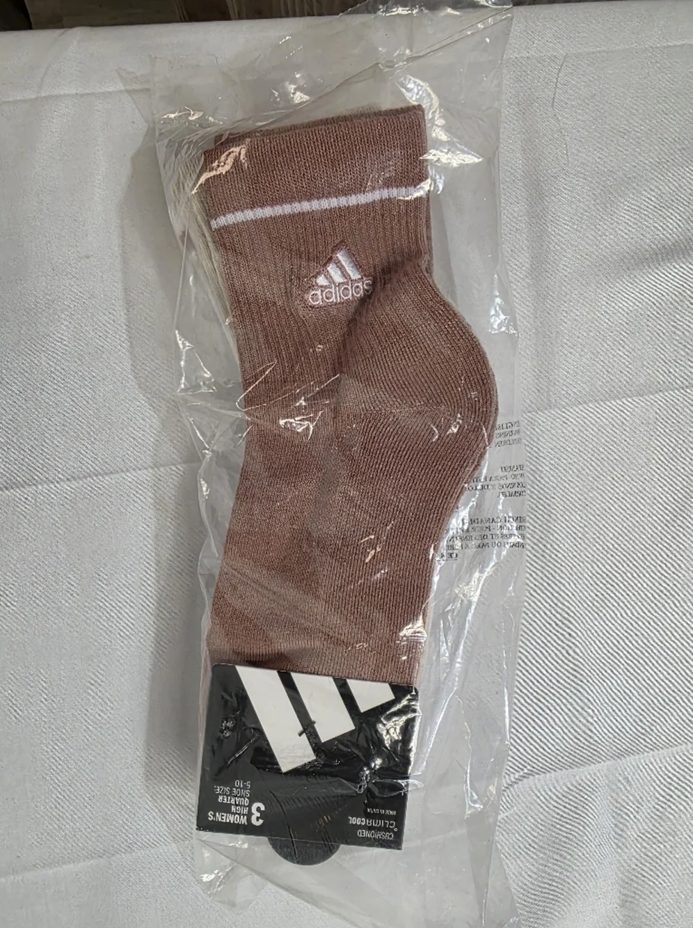adidas Women's 3-Pk Cushioned Climacool Sport High Quarter Socks Shoe Size 5-10